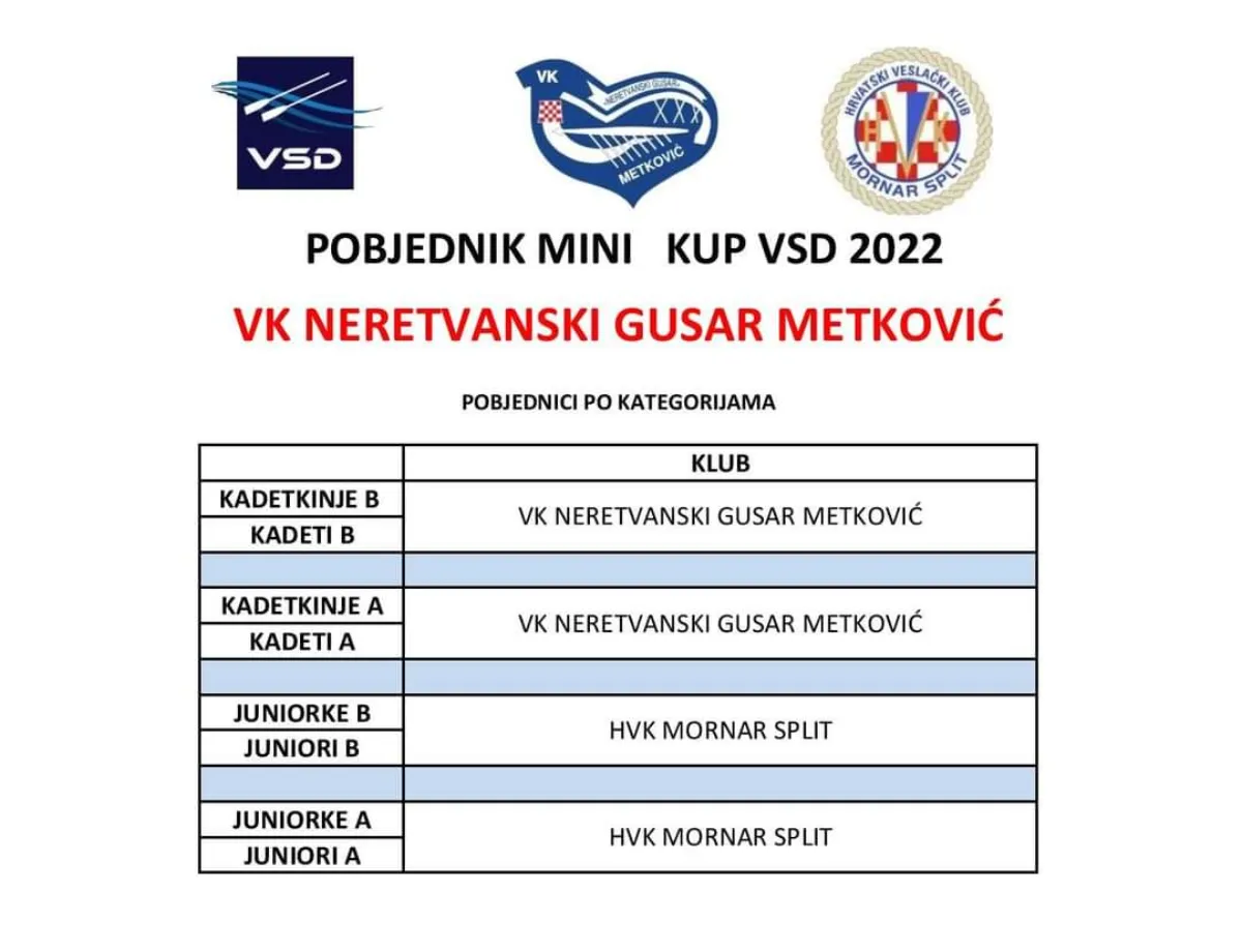 Ukupni smo pobjednici Mini kup-a VSD-a